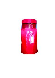Poliestrowe produkty zabezpieczające Cylindryczna osłona gaśnicy Czerwony kolor